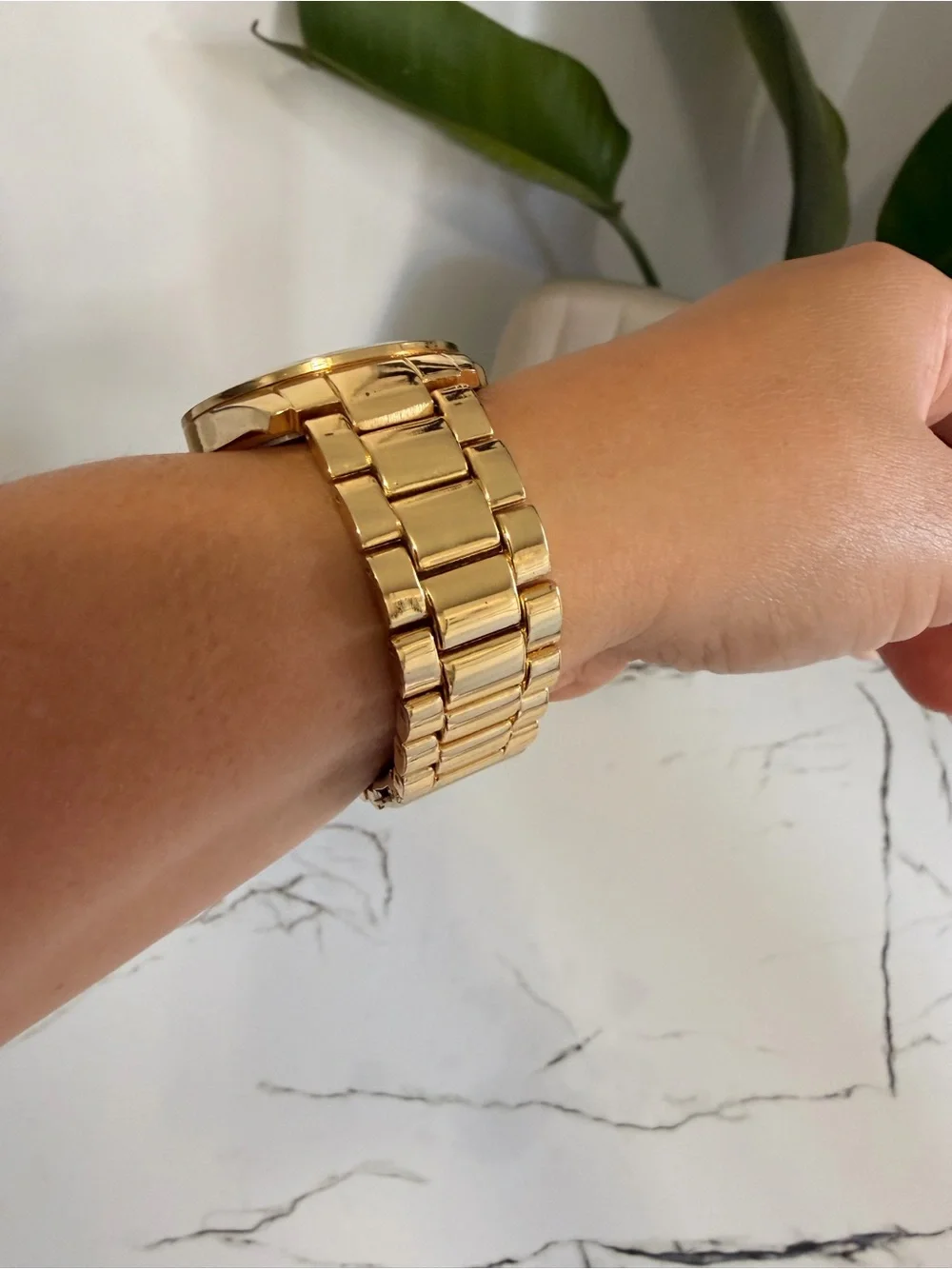 Michael Kors Women's Gold Tone Stainless Steel Bracelet Watch